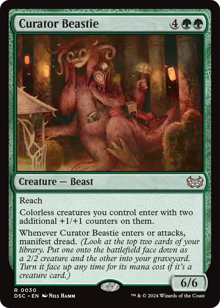 Curator Beastie (DSC-030) [Duskmourn: House of Horror Commander] MTG Single Wizards of the Coast