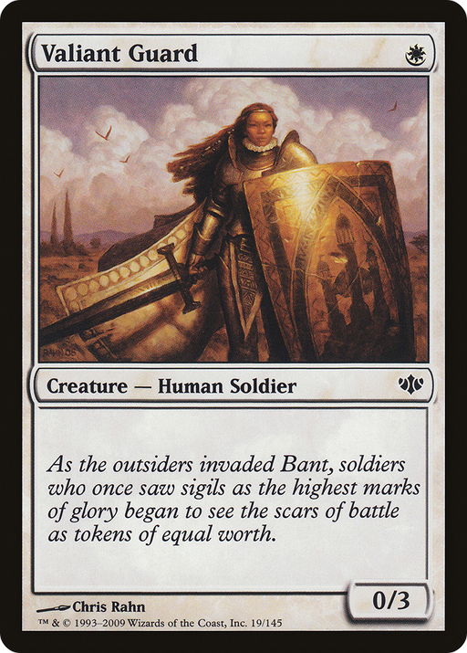 Valiant Guard (CON-019) [Conflux] Foil MTG Single Wizards of the Coast