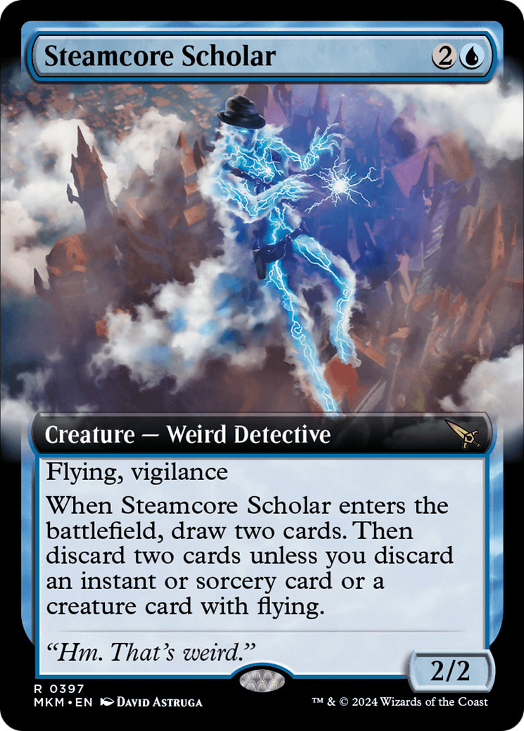 Steamcore Scholar (MKM-397) [Murders at Karlov Manor] (Extended Art) MTG Single Murders at Karlov Manor