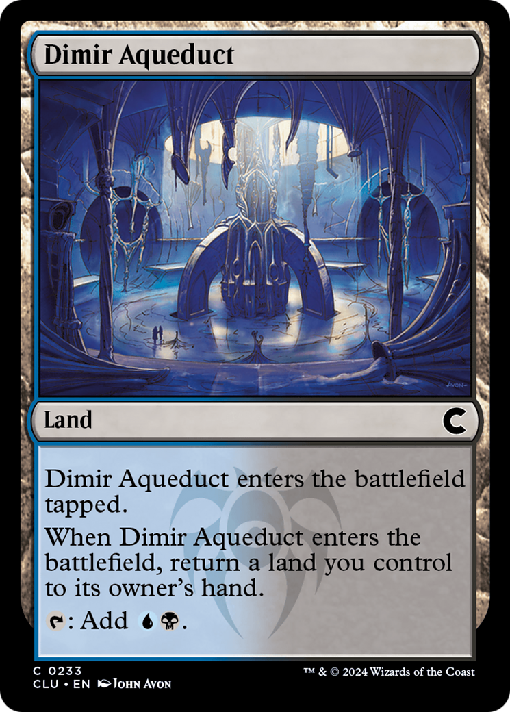 Dimir Aqueduct (CLU-233) [Ravnica: Clue Edition] MTG Single Wizards of the Coast