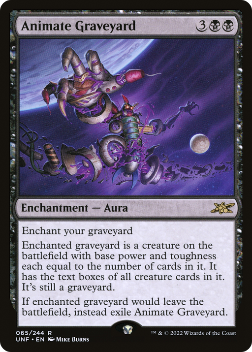 Animate Graveyard (UNF-065) [Unfinity] Foil MTG Single Wizards of the Coast