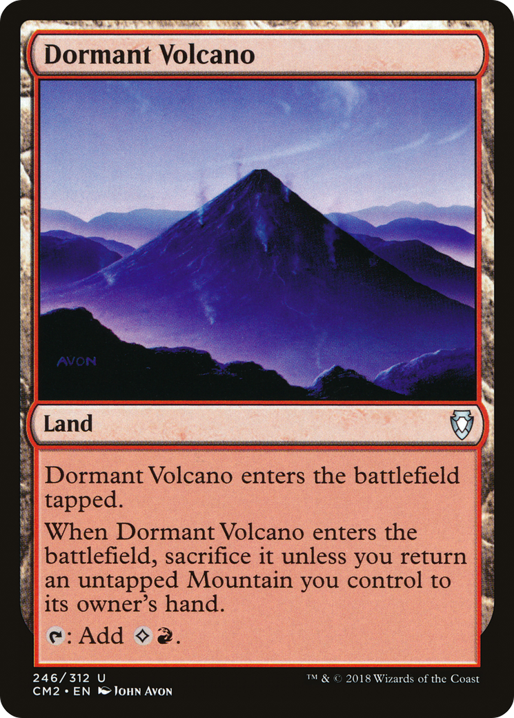 Dormant Volcano (CM2-246) [Commander Anthology Volume II] MTG Single Wizards of the Coast