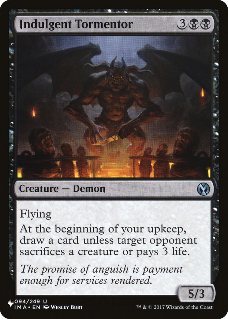 Indulgent Tormentor (LIST-IMA-94) [Mystery Booster] The List MTG Single Wizards of the Coast