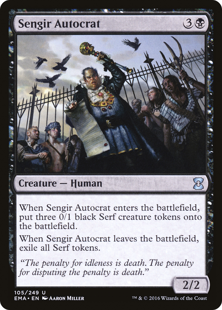 Sengir Autocrat (EMA-105) [Eternal Masters] MTG Single Wizards of the Coast