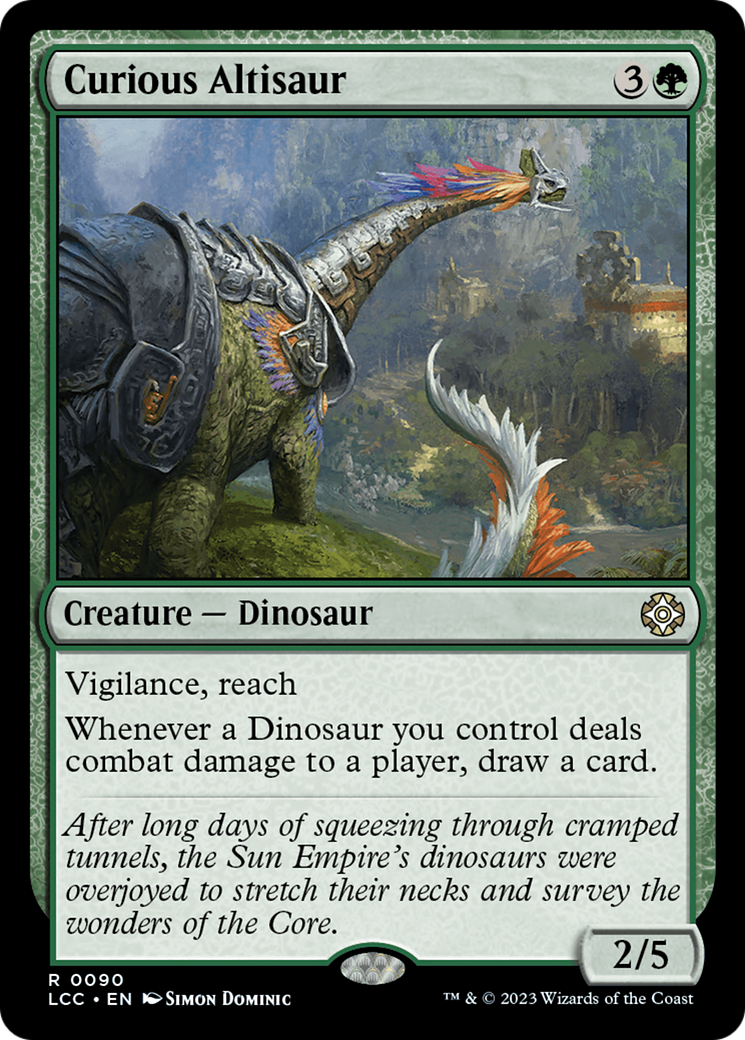 Curious Altisaur (LCC-090) [The Lost Caverns of Ixalan Commander] MTG Single Wizards of the Coast