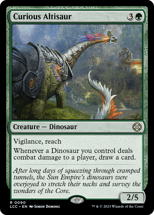 Curious Altisaur (LCC-090) [The Lost Caverns of Ixalan Commander] MTG Single Wizards of the Coast