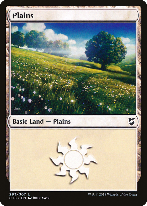 Plains (C18-293) [Commander 2018] MTG Single Wizards of the Coast