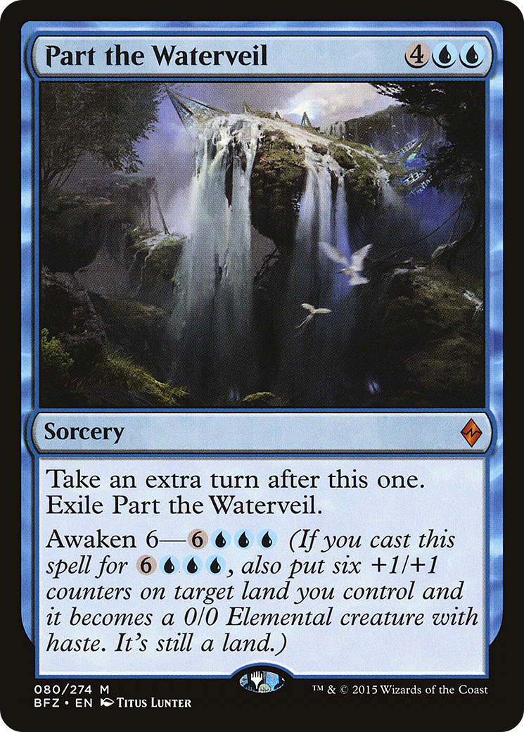 Part the Waterveil (BFZ-080) [Battle for Zendikar] MTG Single Wizards of the Coast