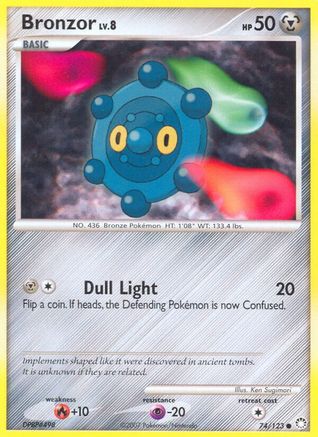 Bronzor (74/123) [DP: Mysterious Treasures] Pokemon Single Pokémon