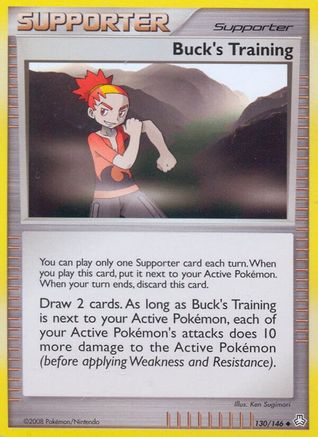 Buck's Training (130/146) Reverse Holofoil [DP: Legends Awakened] Pokemon Single Pokémon
