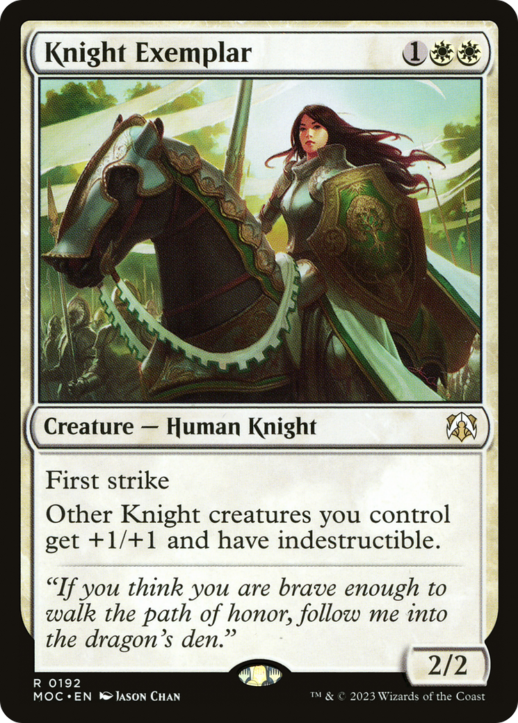 Knight Exemplar (MOC-192) [March of the Machine Commander] MTG Single Wizards of the Coast