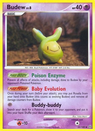 Budew (33/100) [DP: Stormfront] Pokemon Single Pokémon
