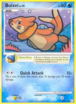 Buizel (75/123) Reverse Holofoil [DP: Mysterious Treasures] Pokemon Single Pokémon