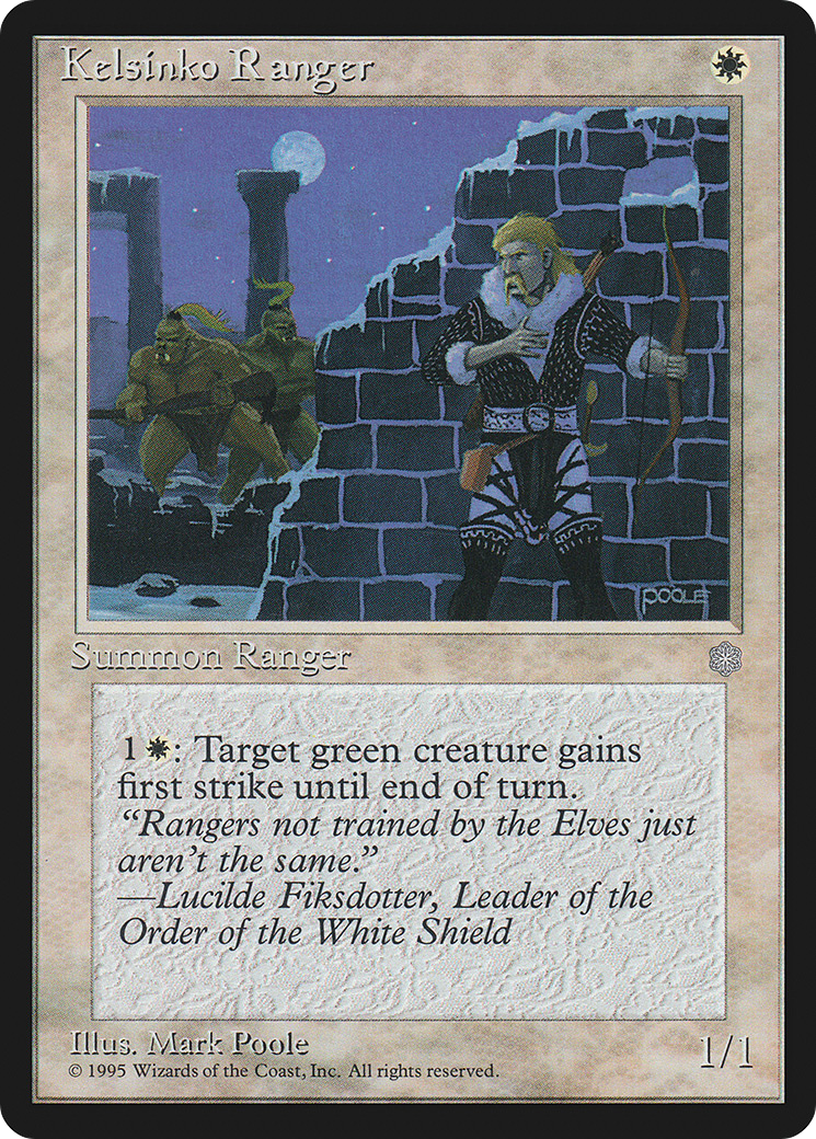 Kelsinko Ranger (ICE-) [Ice Age] MTG Single Wizards of the Coast