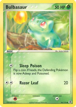 Bulbasaur - 054/112 (54/112) [EX: FireRed & LeafGreen] Pokemon Single Pokémon