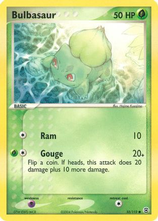 Bulbasaur - 055/112 (55/112) Reverse Holofoil [EX: FireRed & LeafGreen] Pokemon Single Pokémon