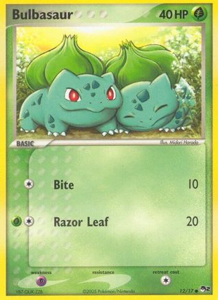 Bulbasaur (12/17) [Promos: POP Series 2] Pokemon Single Pokémon