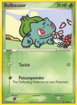 Bulbasaur - 045/100 (45/100) Reverse Holofoil [EX: Crystal Guardians] Pokemon Single Pokémon