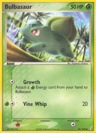 Bulbasaur - 046/100 (46/100) Reverse Holofoil [EX: Crystal Guardians] Pokemon Single Pokémon