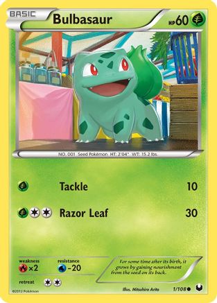 Bulbasaur (1/108) Reverse Holofoil [BW: Dark Explorers] Pokemon Single Pokémon
