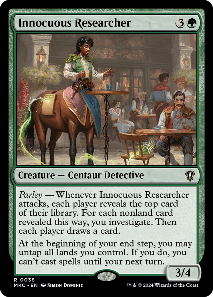 Innocuous Researcher (MKC-038) [Murders at Karlov Manor Commander] MTG Single Wizards of the Coast