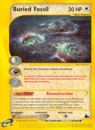 Buried Fossil (/144) [Vintage: Skyridge] Pokemon Single Pokémon