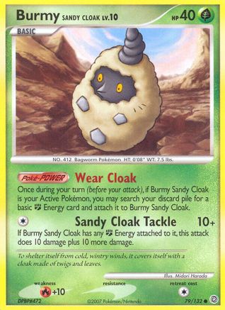 Burmy Sandy Cloak (79/132) - [DP: Secret Wonders] Reverse Holofoil Pokemon Single Pokémon