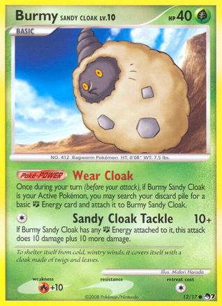 Burmy Sandy Cloak (12/17) [Promos: POP Series 7] Pokemon Single Pokémon