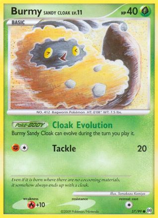 Burmy Sandy Cloak (57/99) [Platinum: Arceus] Pokemon Single Pokémon