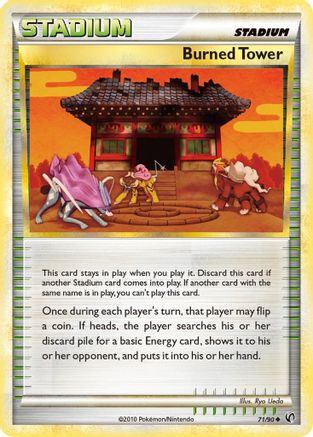 Burned Tower (71/90) [HGSS: Undaunted] Pokemon Single Pokémon