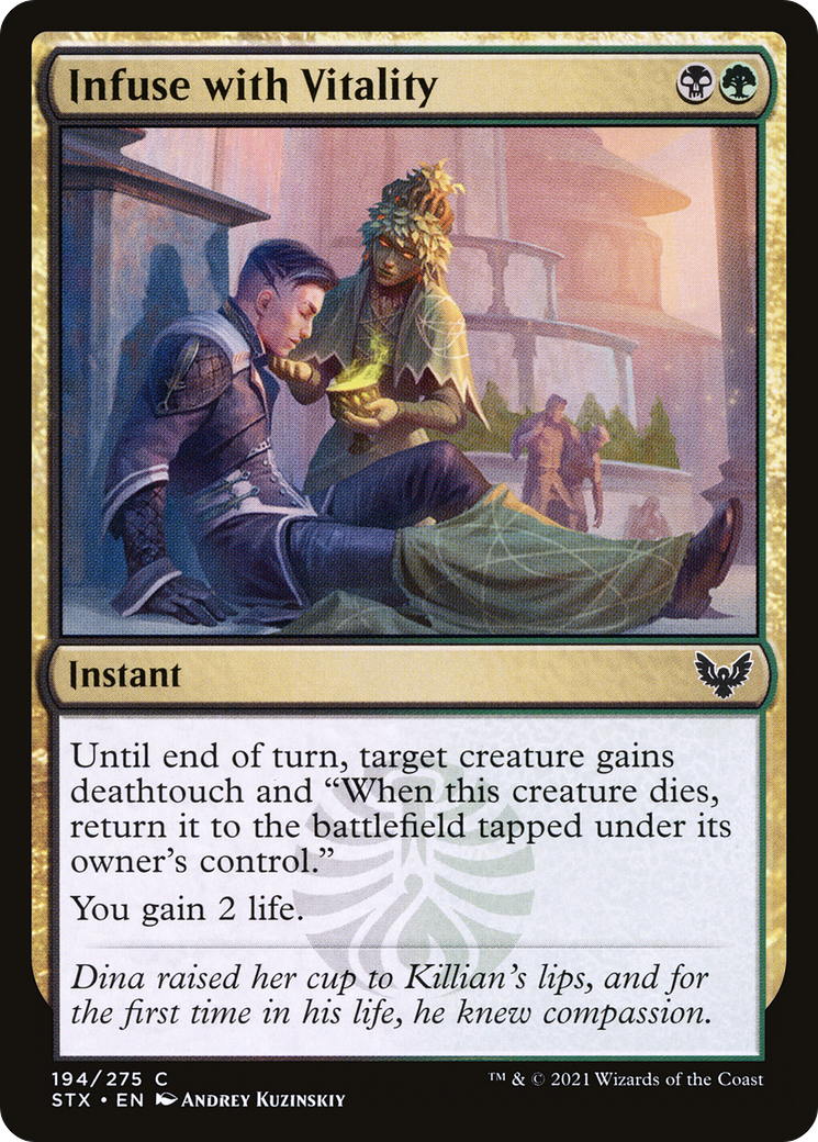Infuse with Vitality (STX-194) [Strixhaven: School of Mages] Foil MTG Single Wizards of the Coast