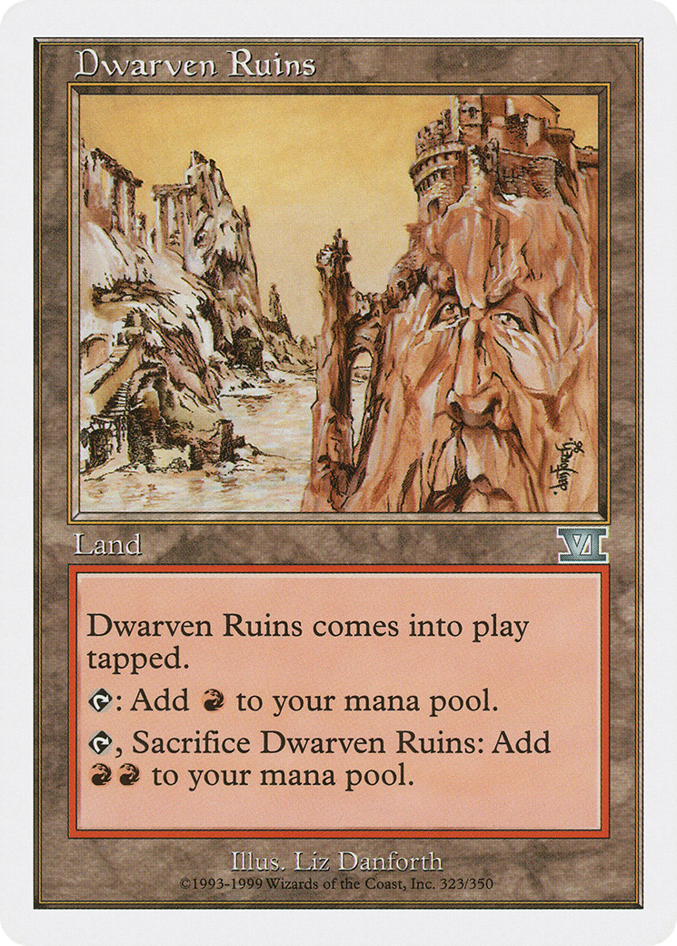 Dwarven Ruins (6ED-323) [Classic Sixth Edition] MTG Single Wizards of the Coast