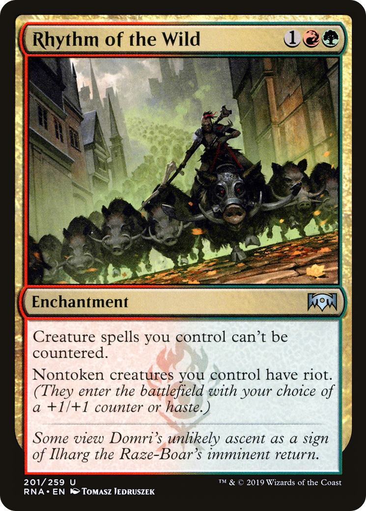 Rhythm of the Wild (RNA-201) [Ravnica Allegiance] Foil MTG Single Wizards of the Coast