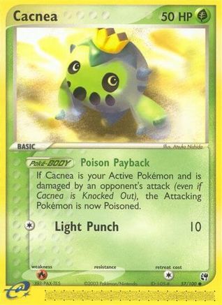Cacnea - 57/100 (/100) Reverse Holofoil [EX: Sandstorm] Pokemon Single Pokémon