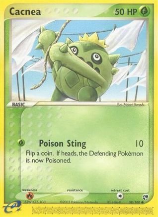 Cacnea - 58/100 (/100) Reverse Holofoil [EX: Sandstorm] Pokemon Single Pokémon