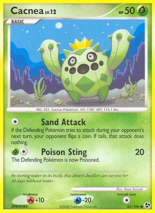 Cacnea (62/106) [DP: Great Encounters] Pokemon Single Pokémon
