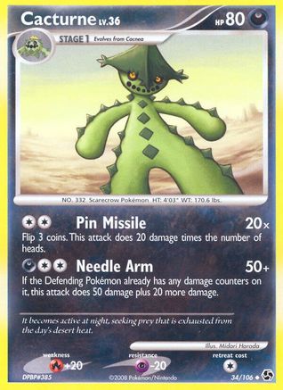 Cacturne (/106) [DP: Great Encounters] Pokemon Single Pokémon