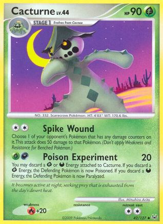 Cacturne (/127) [Platinum: Base set] Pokemon Single Pokémon