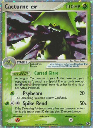 Cacturne ex (/106) Holofoil [EX: Emerald] Pokemon Single Pokémon