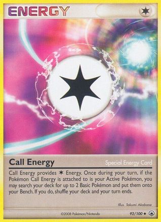 Call Energy (92/100) [DP: Majestic Dawn] Pokemon Single Pokémon