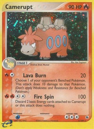 Camerupt (/109) Reverse Holofoil [EX: Ruby & Sapphire] Pokemon Single Pokémon