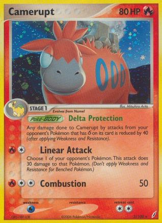 Camerupt (3/100) Holofoil [EX: Crystal Guardians] Pokemon Single Pokémon