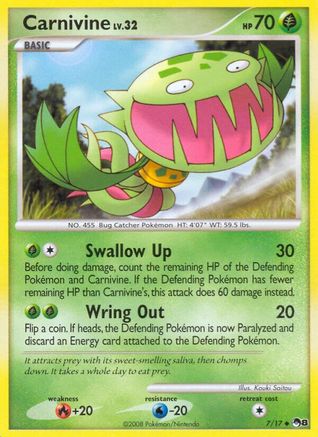 Carnivine (/17) [Promos: POP Series 8] Pokemon Single Pokémon
