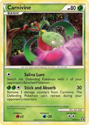 Carnivine (/102) [HGSS: Triumphant] Pokemon Single Pokémon
