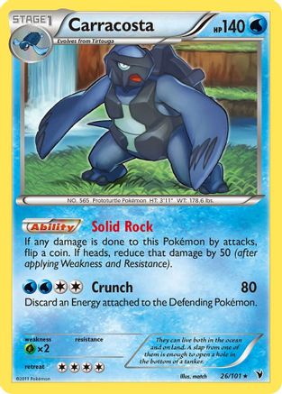 Carracosta (/101) Reverse Holofoil [BW: Noble Victories] Pokemon Single Pokémon