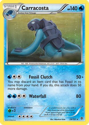 Carracosta (/101) Reverse Holofoil [BW: Plasma Blast] Pokemon Single Pokémon
