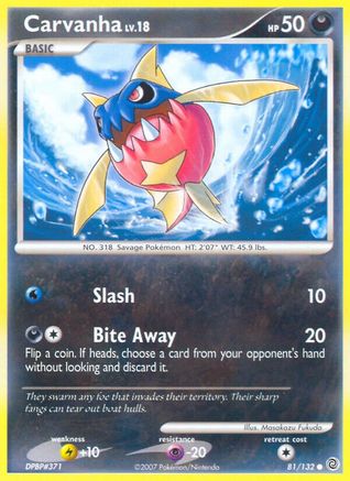 Carvanha (/132) Reverse Holofoil [DP: Secret Wonders] Pokemon Single Pokémon