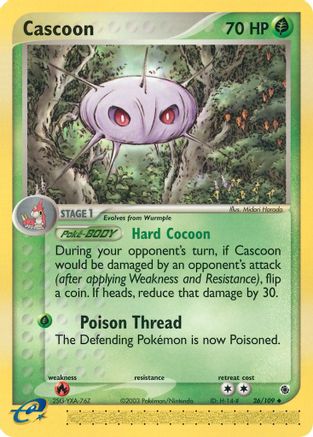 Cascoon (/109) Reverse Holofoil [EX: Ruby & Sapphire] Pokemon Single Pokémon