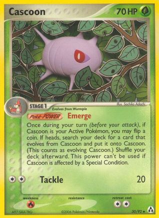 Cascoon (/92) [EX: Legend Maker] Pokemon Single Pokémon