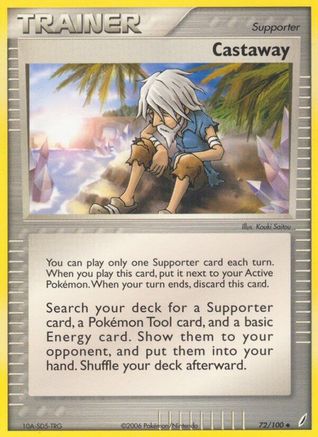 Castaway (/100) Reverse Holofoil [EX: Crystal Guardians] Pokemon Single Pokémon